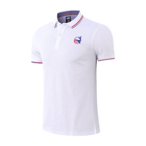 Johnny Whales Smart Stripe Collar Short Sleevepolo Shirt