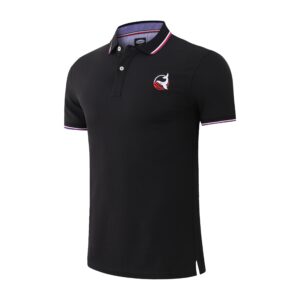 Johnny Whales Smart Stripe Collar Short Sleevepolo Shirt