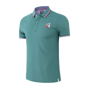 Johnny Whales Smart Stripe Collar Short Sleevepolo Shirt